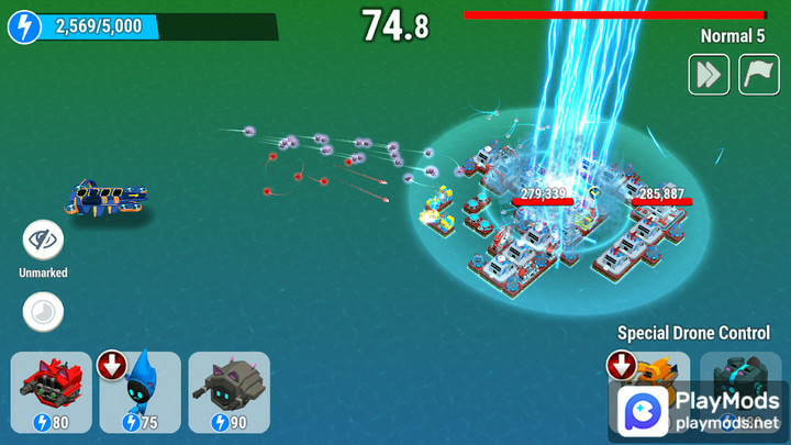 Drone Battle : idle catsMod  Apk v1.3.6(unlimited money)