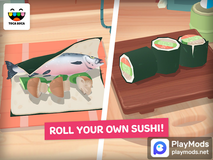 Toca Kitchen Sushi RestaurantMod  Apk v2.4-play(Full Unlocked)