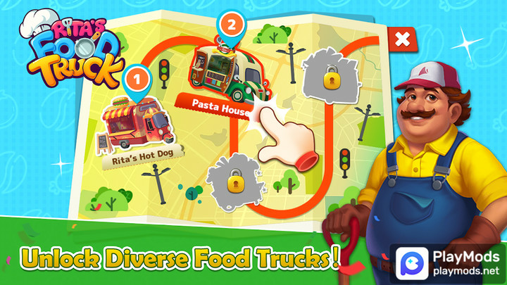 Rita's Food Truck:Cooking GameMod  Apk v1.4(unlimited money)