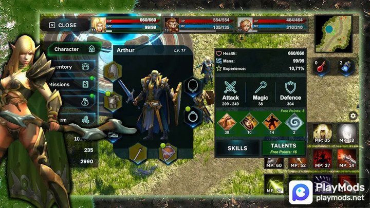 Fantasy Heroes: Action RPG 3DMod  Apk v0.40(God Mode)