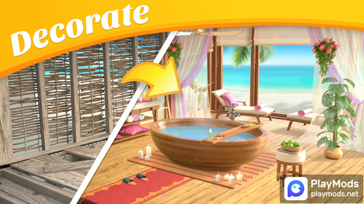 Beach Homes Design : Miss RobiMod  Apk v1(Unlimited Resources)