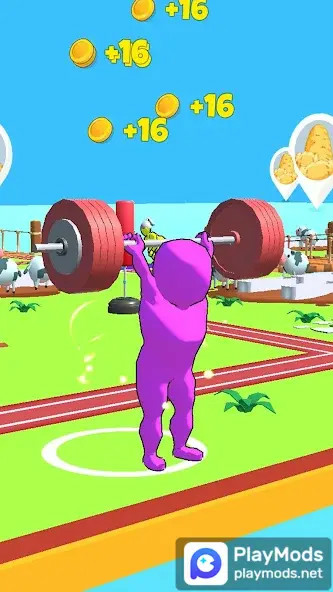 Muscle Land - Lifting WeightMod  Apk v1.45(Unlimited money)