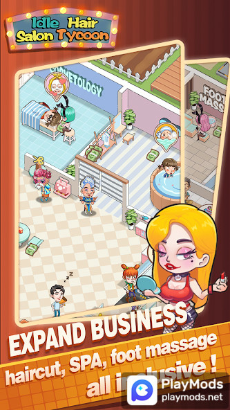 Idle Hair Salon TycoonMod  Apk v1.09.5086(Unlimited Resources)