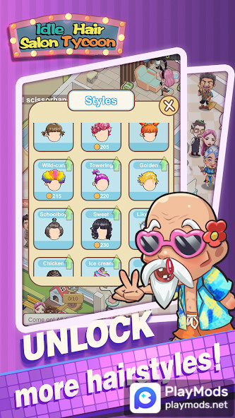 Idle Hair Salon TycoonMod  Apk v1.09.5086(Unlimited Resources)