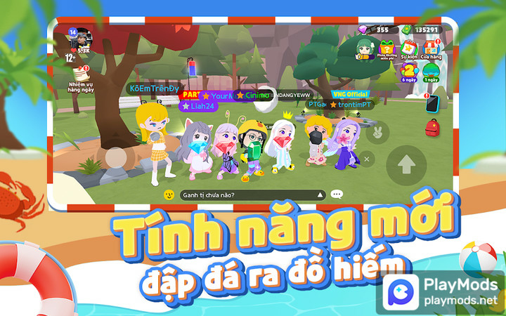 Play Together VNGMod  Apk v1.66.1(Mod Menu)