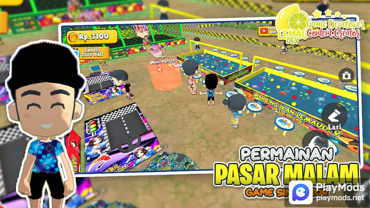 Simulator Game Pasar Malam 3DMod  Apk v1.0.4(Unlimited Resources)