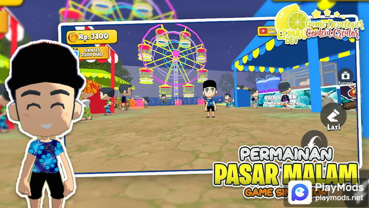 Simulator Game Pasar Malam 3DMod  Apk v1.0.4(Unlimited Resources)