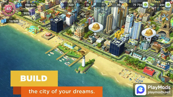 SimCity BuildItMod  Apk v1.51.5.118187(Unlimited Coins)