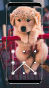 Puppy Dog Pattern Lock Screen