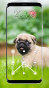 Puppy Dog Pattern Lock Screen