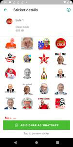 Figurinhas do Lula