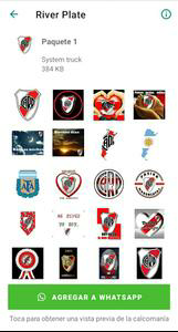 Stickers do River Plate