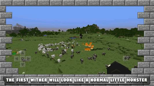 Monster Wither mod for MCPE