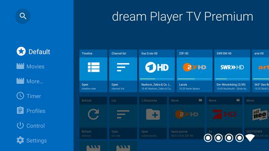 dream Player TV for TVheadend