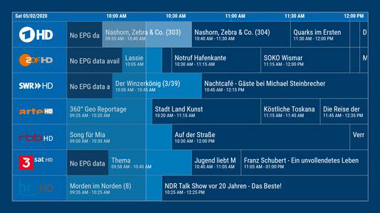 dream Player TV for TVheadend