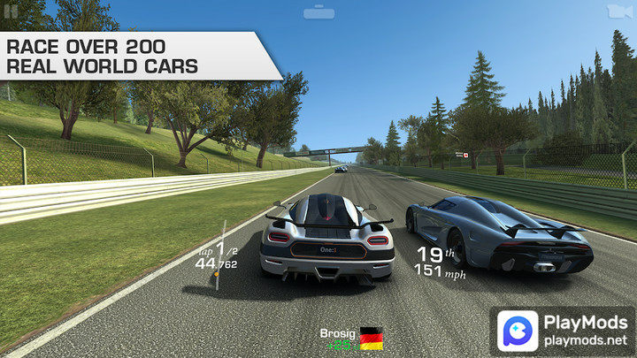 Real Racing 3Mod  Apk v12.0.1(Contains 295 cars)