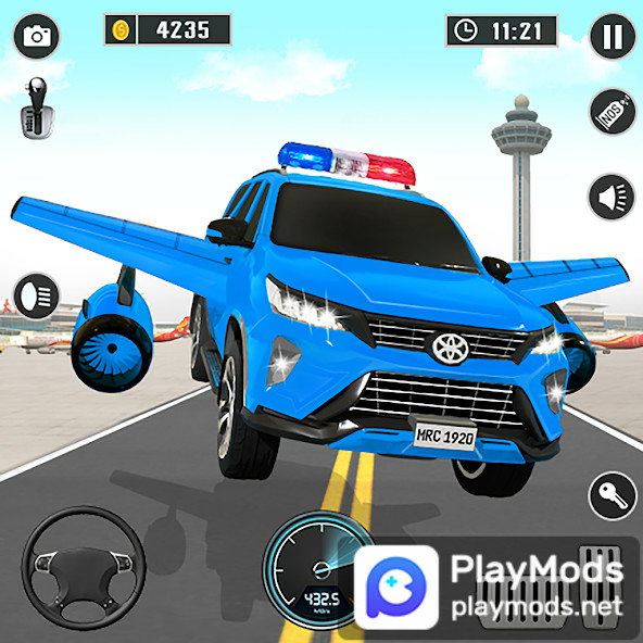 Flying Prado Car Robot GameMod  Apk v133(unlimited money)