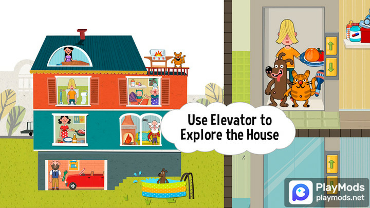 Pepi House: Happy FamilyMod  Apk v1.7.1(Experience full content)