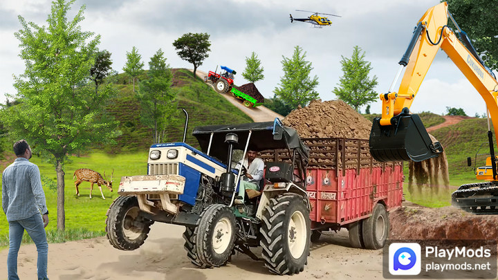 Tractor Trolley Driving Sim 23Mod  Apk v1.4(unlimited money)