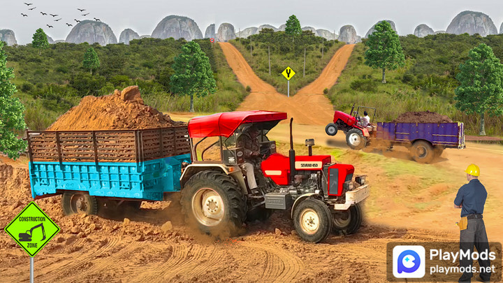 Tractor Trolley Driving Sim 23Mod  Apk v1.4(unlimited money)