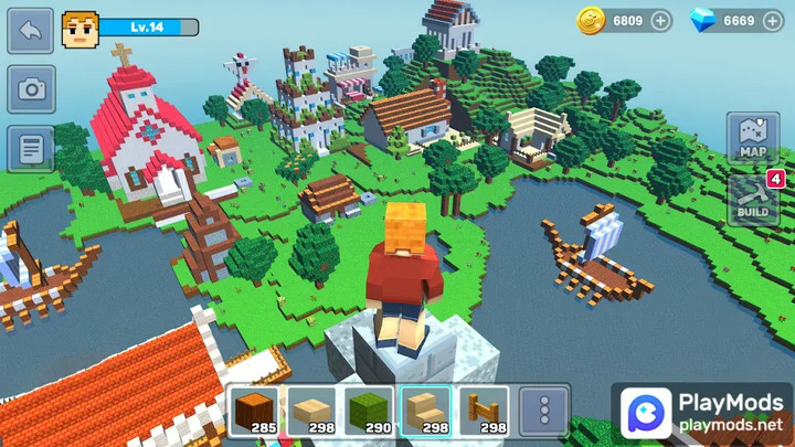 MiniCraft: Blocky Craft 2023Mod  Apk v4.0.31(Unlimited Gold)