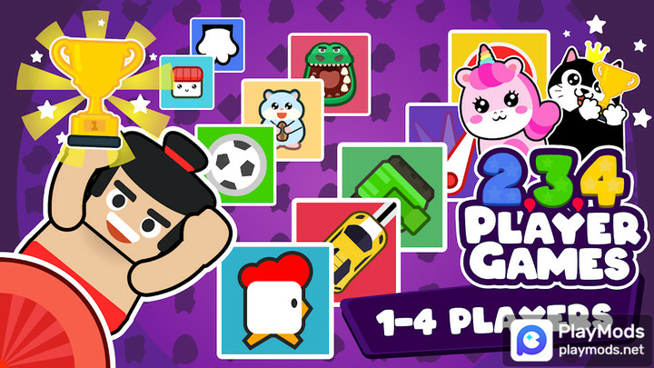 2 3 4 Player Mini GamesMod  Apk v4.1.7(Unlimited Money)