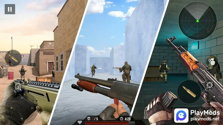 FPS Encounter Shooting GamesMod  Apk v2.0.19(unlimited money)