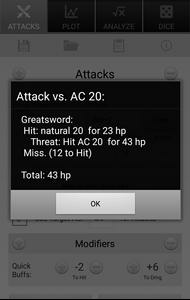 d20 Attack Calc Lite