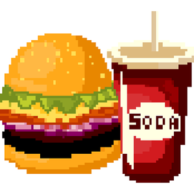 Food Pixel Art Coloring Book