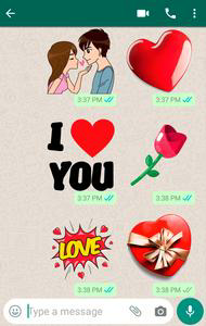 Romantic Love Stickers