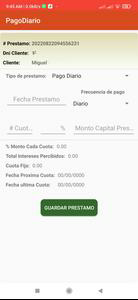 Pago Diario control prestamo