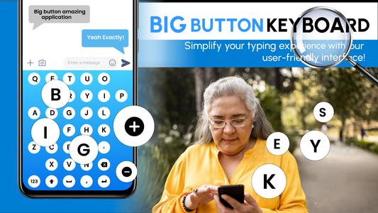 Big Buttons Typing Keyboard