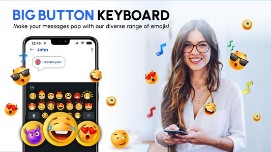 Big Buttons Typing Keyboard