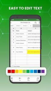 XLSX Editor: Excel Spreadsheet