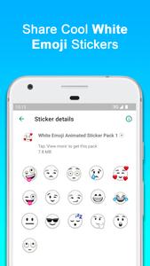 White Emoji Animated Stickers