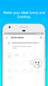 White Emoji Animated Stickers