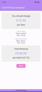 Craft Pricing Calculator