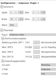 knXpresso Notify Plug-in