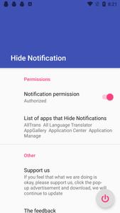 Hide Notification