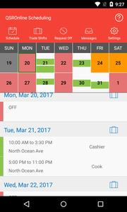 QSROnline Scheduling