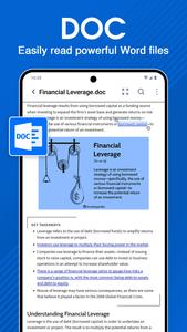 Document Reader: PDF, Word Doc