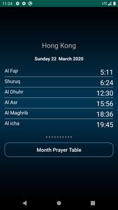 Hong Kong Prayer Times