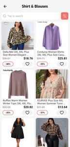 Plus Size Clothes Shopping App