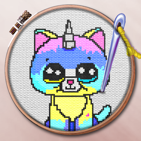 Kawaii Crossstitch Coloring