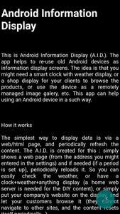 Android as Information Display