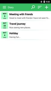 Diary, Journal app with lock