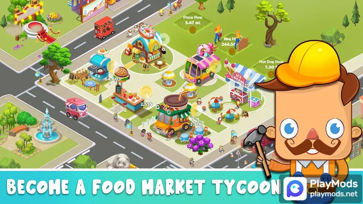 Idle Food Stalls TycoonMod  Apk v1.0.10(Unlimited Money)