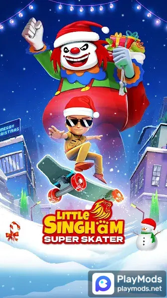 Little Singham Super SkaterMod  Apk v1.0.305(Unlimited Spins)