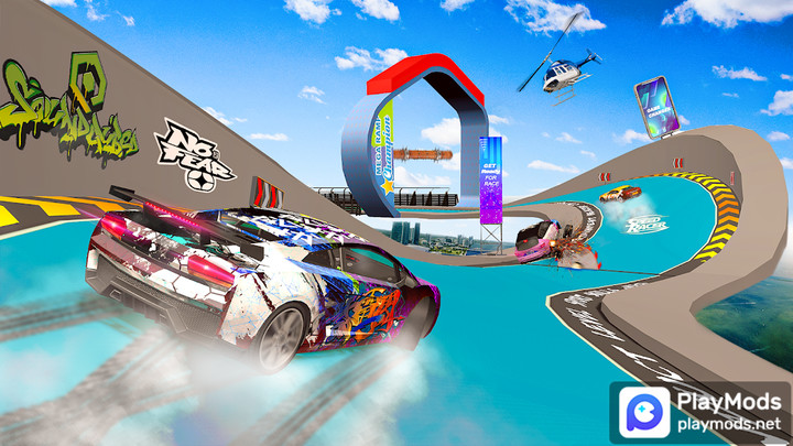 Mega Ramp Car Racing Car GamesMod  Apk v2.0(Unlimited Resources)