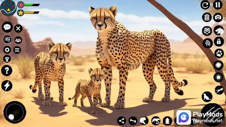 Wild Cheetah Family SimulatorMod  Apk v2.2(Unlimited Resources)